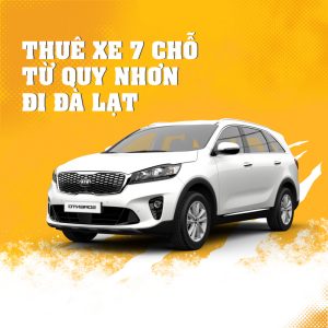 thuê xe 7 chỗ từ Quy Nhơn đi Đà Lạt